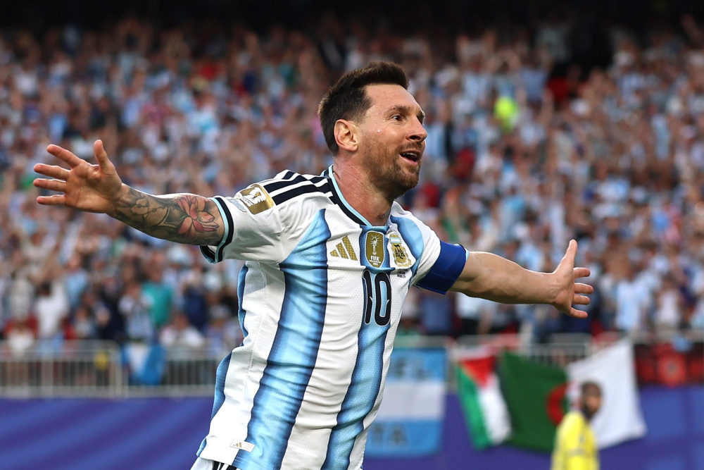 Messi festejo